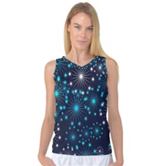 Abstract Pattern Snowflakes Women s Basketball Tank Top by artworkshop
