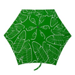 Green Banana Leaves Mini Folding Umbrellas by ConteMonfrey