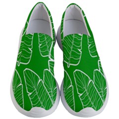 Green Banana Leaves Women s Lightweight Slip Ons