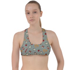 Wild Forest Friends   Criss Cross Racerback Sports Bra by ConteMonfrey