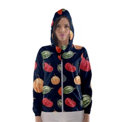 Vintage Vegetables  Women s Hooded Windbreaker by ConteMonfrey