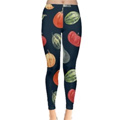 Vintage Vegetables  Inside Out Leggings by ConteMonfrey