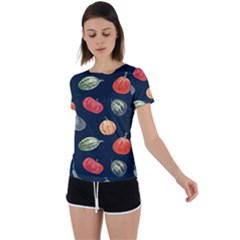 Vintage Vegetables  Back Circle Cutout Sports Tee by ConteMonfrey