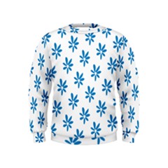 Little Blue Daisies  Kids  Sweatshirt by ConteMonfrey