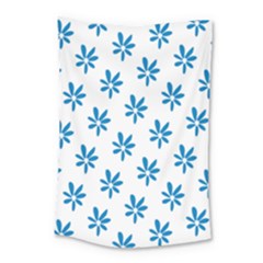 Little Blue Daisies  Small Tapestry by ConteMonfrey