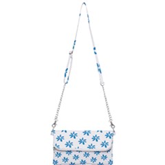 Little Blue Daisies  Mini Crossbody Handbag by ConteMonfrey