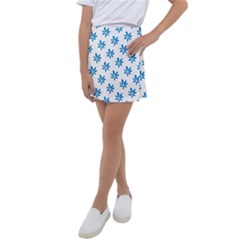 Little Blue Daisies  Kids  Tennis Skirt by ConteMonfrey