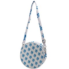 Little Blue Daisies  Crossbody Circle Bag by ConteMonfrey