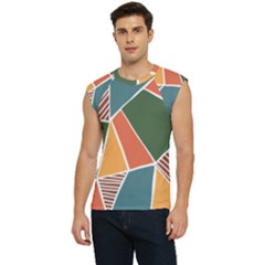 Geometric Colors   Men s Raglan Cap Sleeve Tee by ConteMonfrey