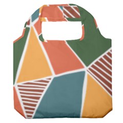 Geometric Colors   Premium Foldable Grocery Recycle Bag by ConteMonfrey