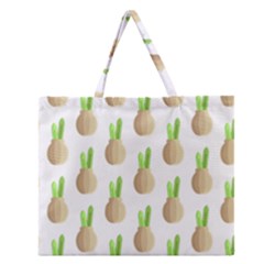 Succulent Vases  Zipper Large Tote Bag by ConteMonfrey