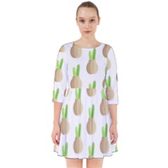 Succulent Vases  Smock Dress by ConteMonfrey