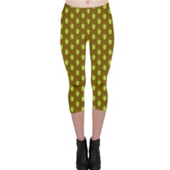 All The Green Apples  Capri Leggings  by ConteMonfrey