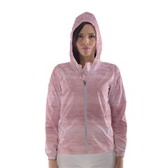 Pink Wood  Women s Hooded Windbreaker by ConteMonfrey