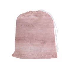 Pink Wood  Drawstring Pouch (xl)