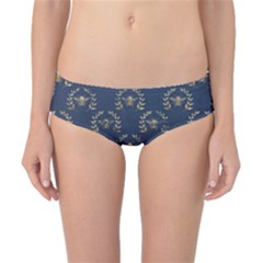 Blue Golden Bee Classic Bikini Bottoms