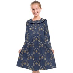 Blue Golden Bee Kids  Midi Sailor Dress by ConteMonfrey