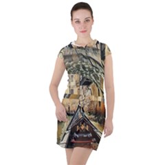 Art Venice Channel Drawstring Hooded Dress by ConteMonfrey