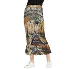 Art Venice Channel Maxi Fishtail Chiffon Skirt by ConteMonfrey