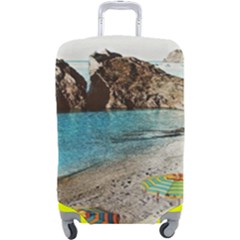 Beach Day At Cinque Terre, Colorful Italy Vintage Luggage Cover (large) by ConteMonfrey