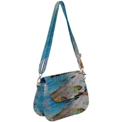 Beach Day At Cinque Terre, Colorful Italy Vintage Saddle Handbag by ConteMonfrey