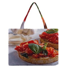 Beautiful Bruschetta - Italian Food Zipper Medium Tote Bag by ConteMonfrey