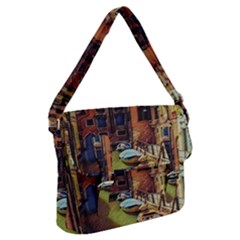 Venice Canals Art   Buckle Messenger Bag by ConteMonfrey