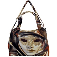 Artistic Venetian Mask Double Compartment Shoulder Bag by ConteMonfrey