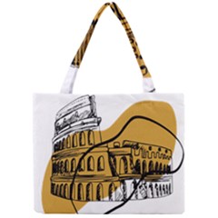 Colosseo Draw Silhouette Mini Tote Bag by ConteMonfrey