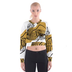 Colosseo Draw Silhouette Cropped Sweatshirt by ConteMonfrey