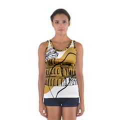 Colosseo Draw Silhouette Sport Tank Top  by ConteMonfrey