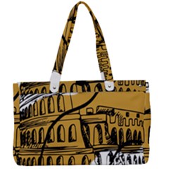 Colosseo Draw Silhouette Canvas Work Bag by ConteMonfrey