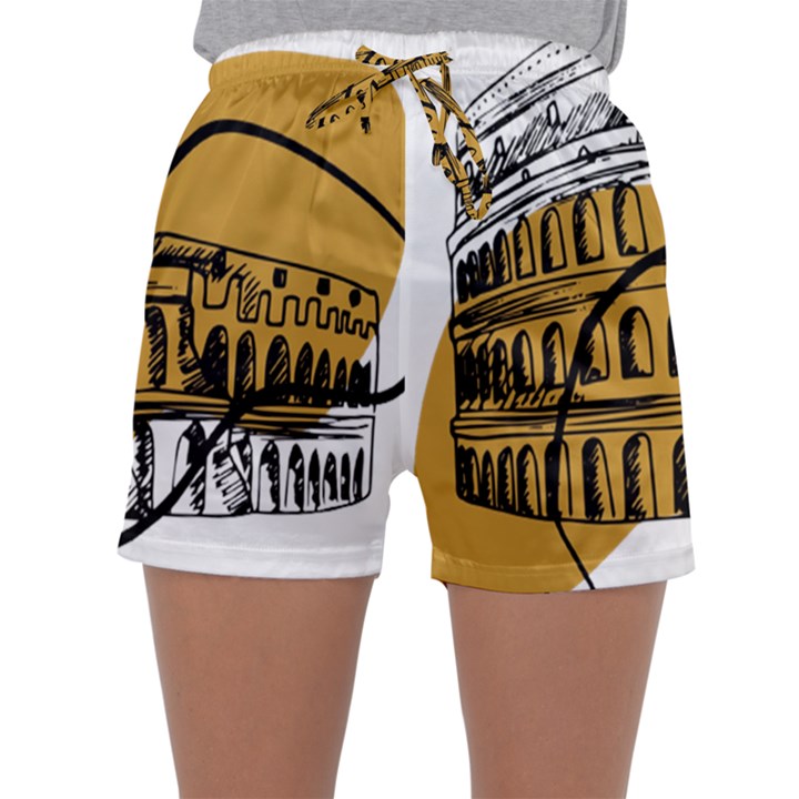 Colosseo Draw Silhouette Sleepwear Shorts