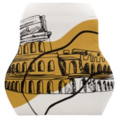 Colosseo Draw Silhouette Car Seat Back Cushion  by ConteMonfrey