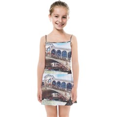 Lovely Gondola Ride - Venetian Bridge Kids  Summer Sun Dress by ConteMonfrey