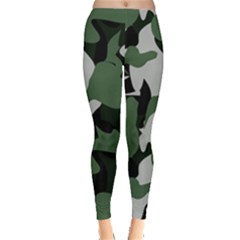 Illustration Camouflage Camo Army Soldier Abstract Pattern Leggings  by danenraven