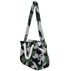 Illustration Camouflage Camo Army Soldier Abstract Pattern Rope Handles Shoulder Strap Bag by danenraven
