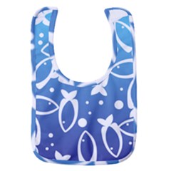 Blue Fish Water Aquarium Baby Bib by danenraven