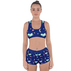 Sleepy Sheep Star And Moon Racerback Boyleg Bikini Set by danenraven