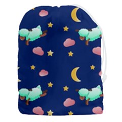 Sleepy Sheep Star And Moon Drawstring Pouch (3xl) by danenraven