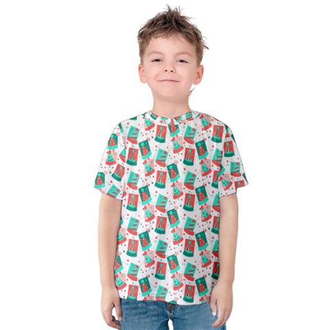 Birthday Pattern Party Celebration Kids  Cotton Tee by danenraven