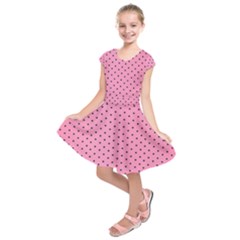 Polka Dot Dots Pattern Dot Kids  Short Sleeve Dress by danenraven