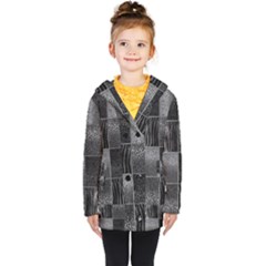 Gray Animal Print Kids  Double Breasted Button Coat by danenraven