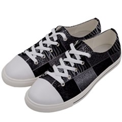 Gray Animal Print Men s Low Top Canvas Sneakers by danenraven