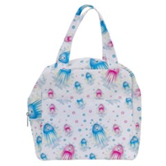 Jellyfis Pink Blue Cartoon Boxy Hand Bag by danenraven