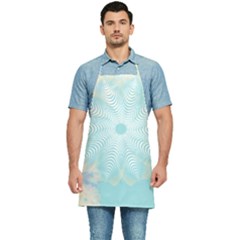 Floral Abstract Flowers Pattern Kitchen Apron by danenraven