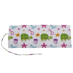 Turtle Animal Sea Life Roll Up Canvas Pencil Holder (s) by danenraven