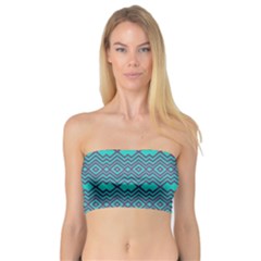 Abstract Chevron Zigzag Pattern Bandeau Top