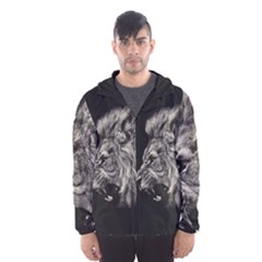 Angry Male Lion Men s Hooded Windbreaker by Jancukart