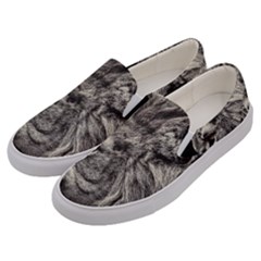 Angry Male Lion Men s Canvas Slip Ons by Jancukart